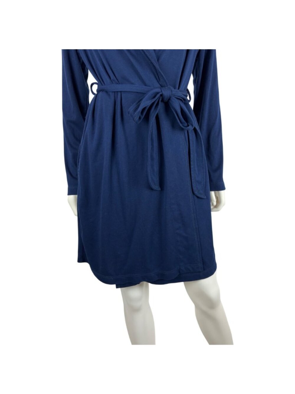 Gilligan & O'Malley Dark Blue Robe Womens XS/S Solid Above The Knee Lounge Sleep - Picture 7 of 10
